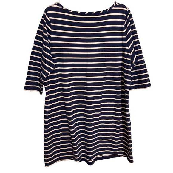 Boden Navy White Striped Tunic Dress Size 16 Classic Spring Minimalist Nautical - Picture 3 of 5
